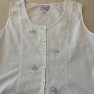 April Cornell L sleeveless blouse size L